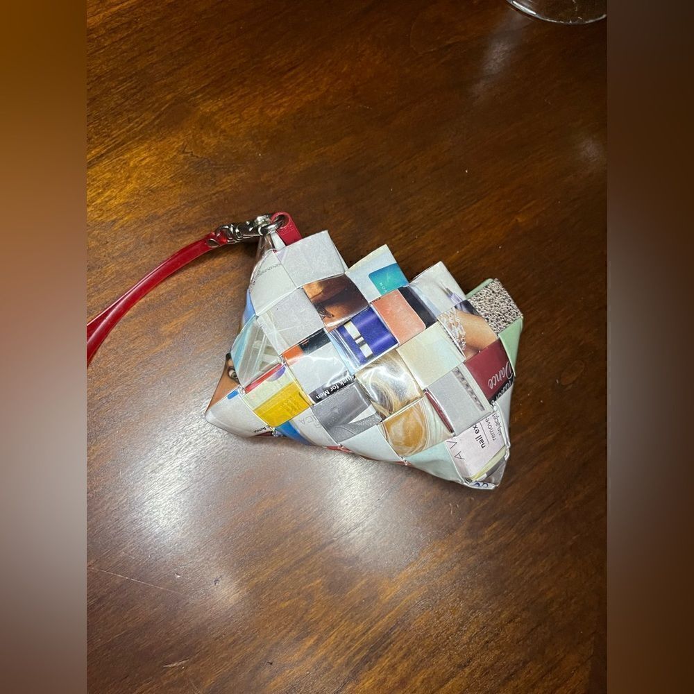 Ecoist recycled magazine wristlet 